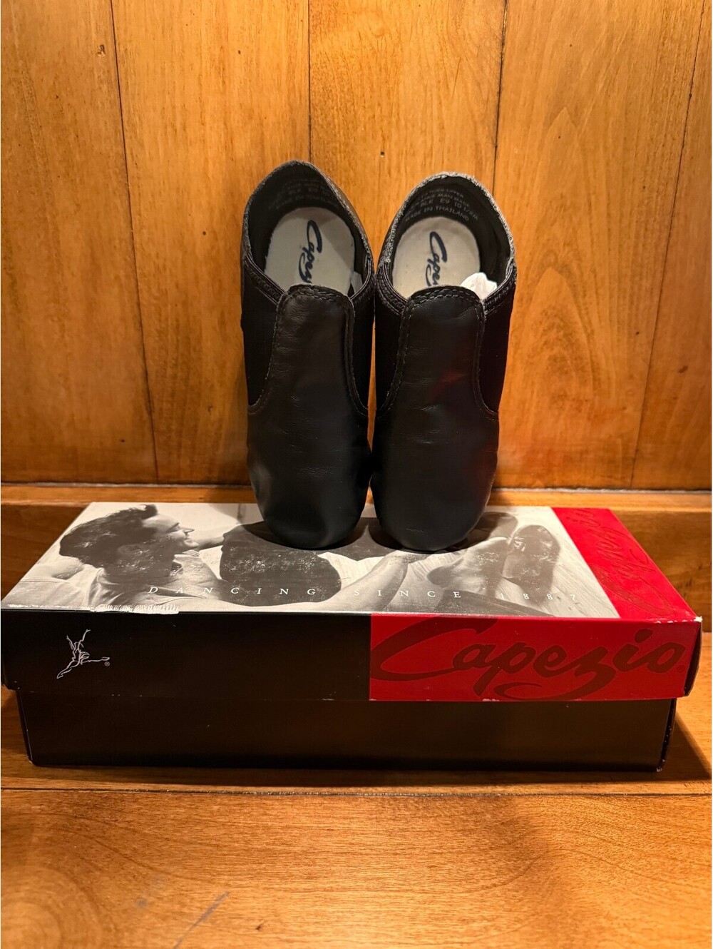 New Capezio Slip On Jazz Dance Shoes Black Kid's Size 11 M